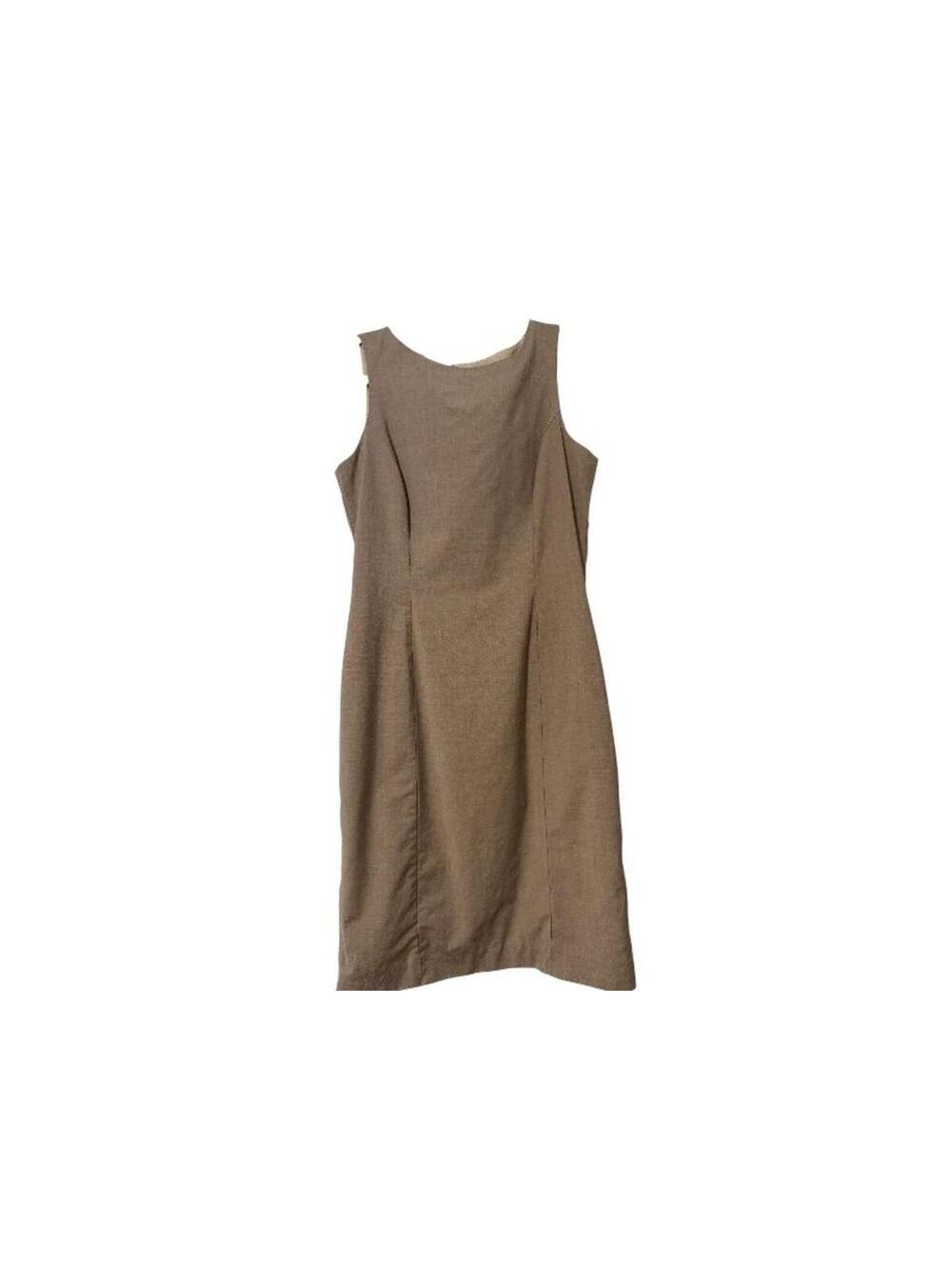 Antonio Melani Sleeveless Sheath Beige/Taupe Tone Dress Size 8